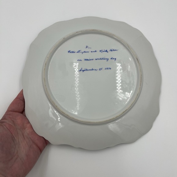 Vintage‎ Hand Painted Winter Scene Decorative Plate Signed 1976 - Picture 4 of 14